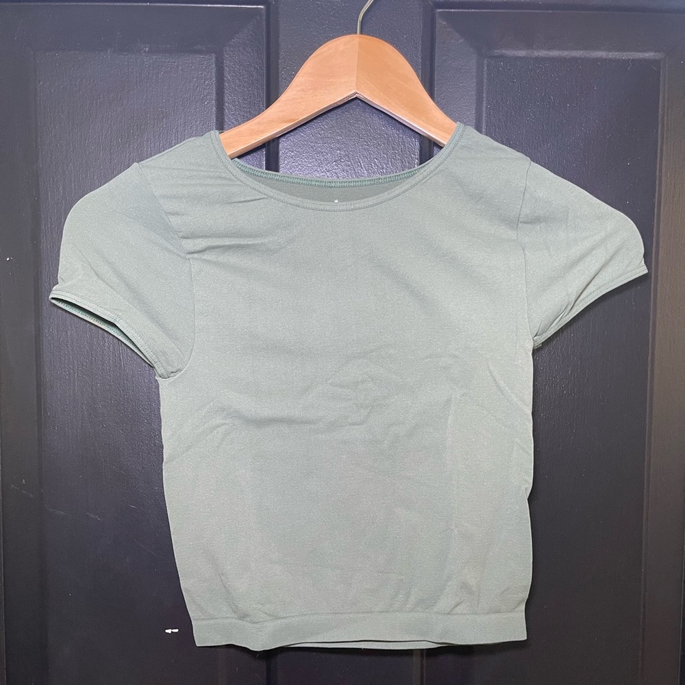 Free People Intimately Army Green Cap Sleeve Seamless Cami